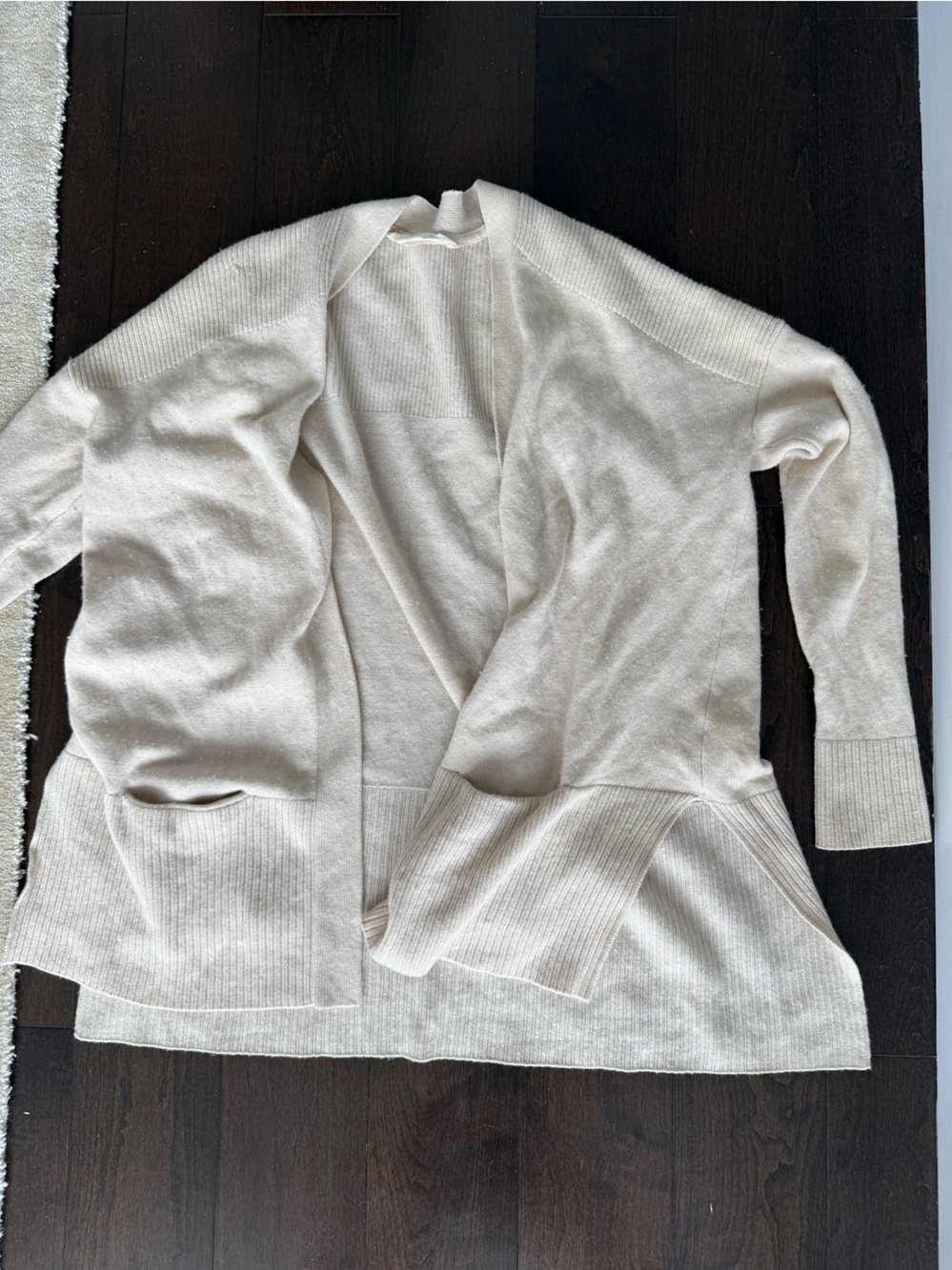 Athlete Women’s Cream Rib-Trim Sweater S